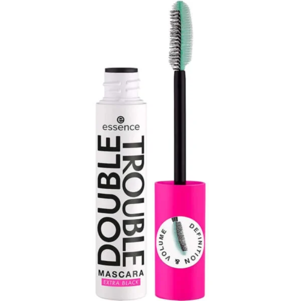 مسكرة إيسنس دابل تريبل - essence DOUBLE TROUBLE MASCARA EXTRA BLACK   270