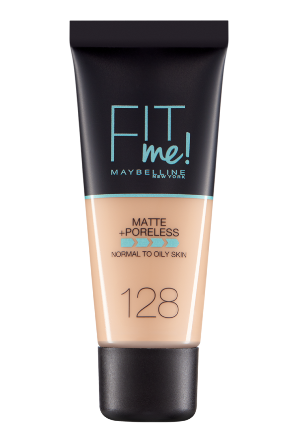 (128 Warm Nude   )  -  Maybelline New York Fit Me Matte & Poreless Foundation