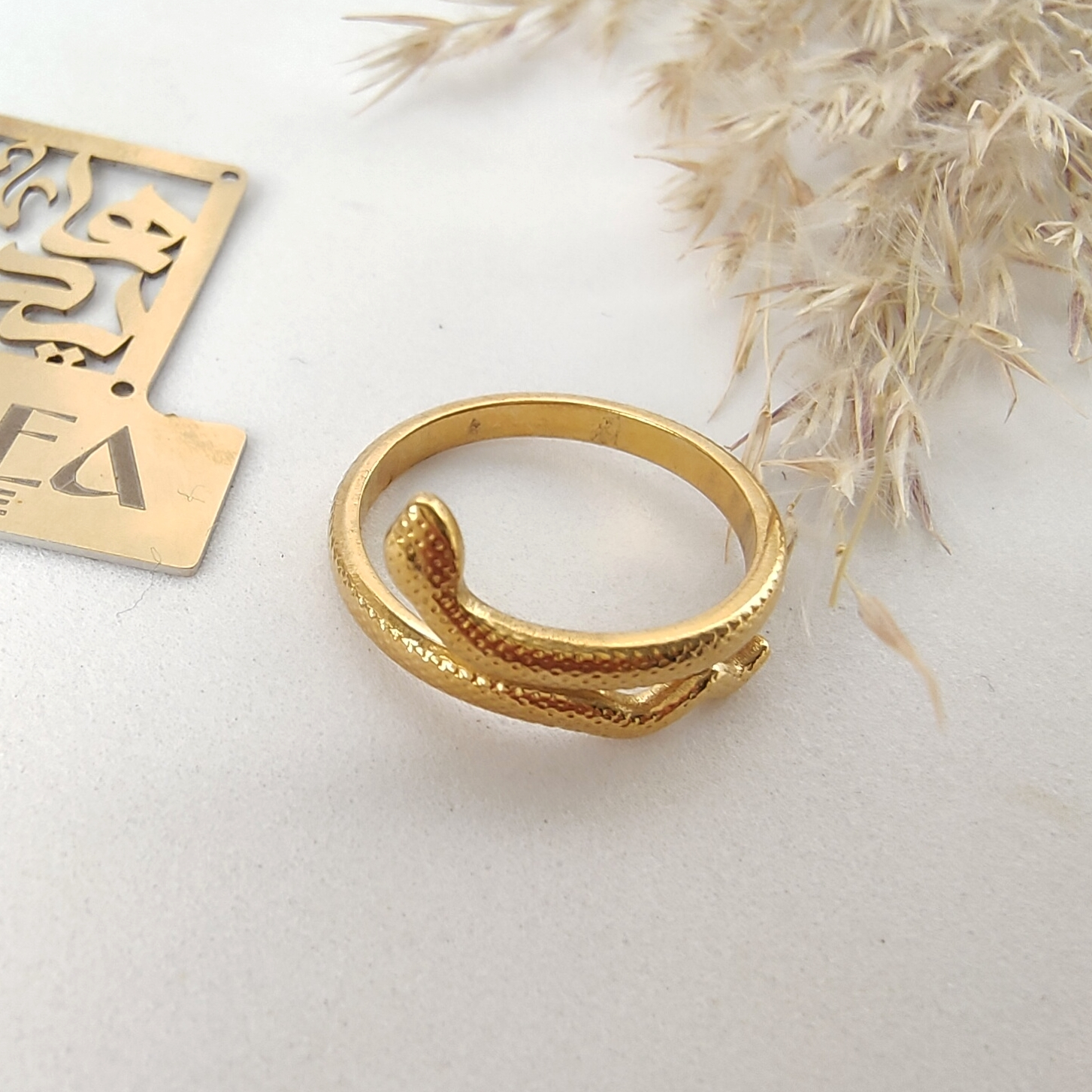 خاتم ستانلس ثعبان ترندي