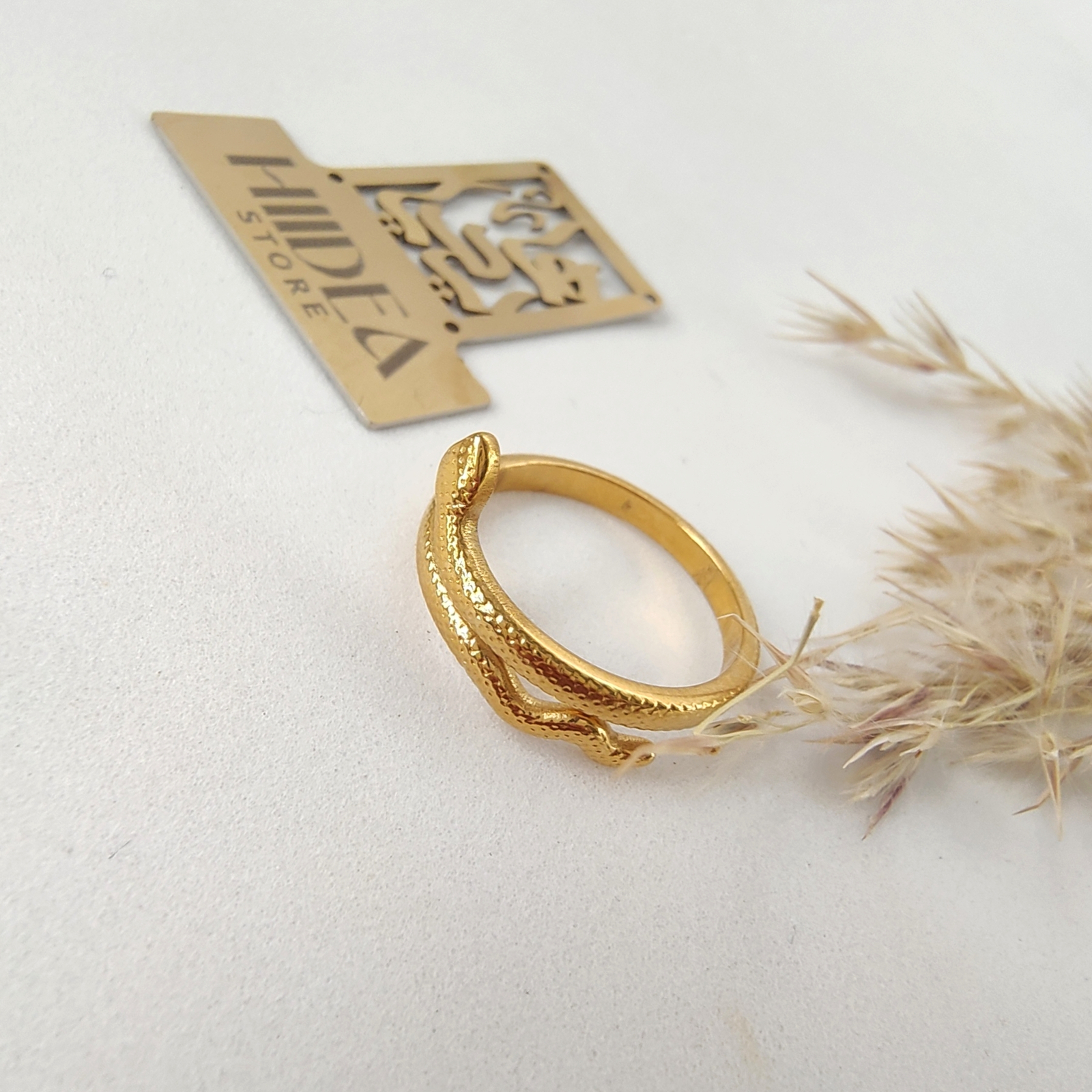 خاتم ستانلس ثعبان ترندي - الصورة 3