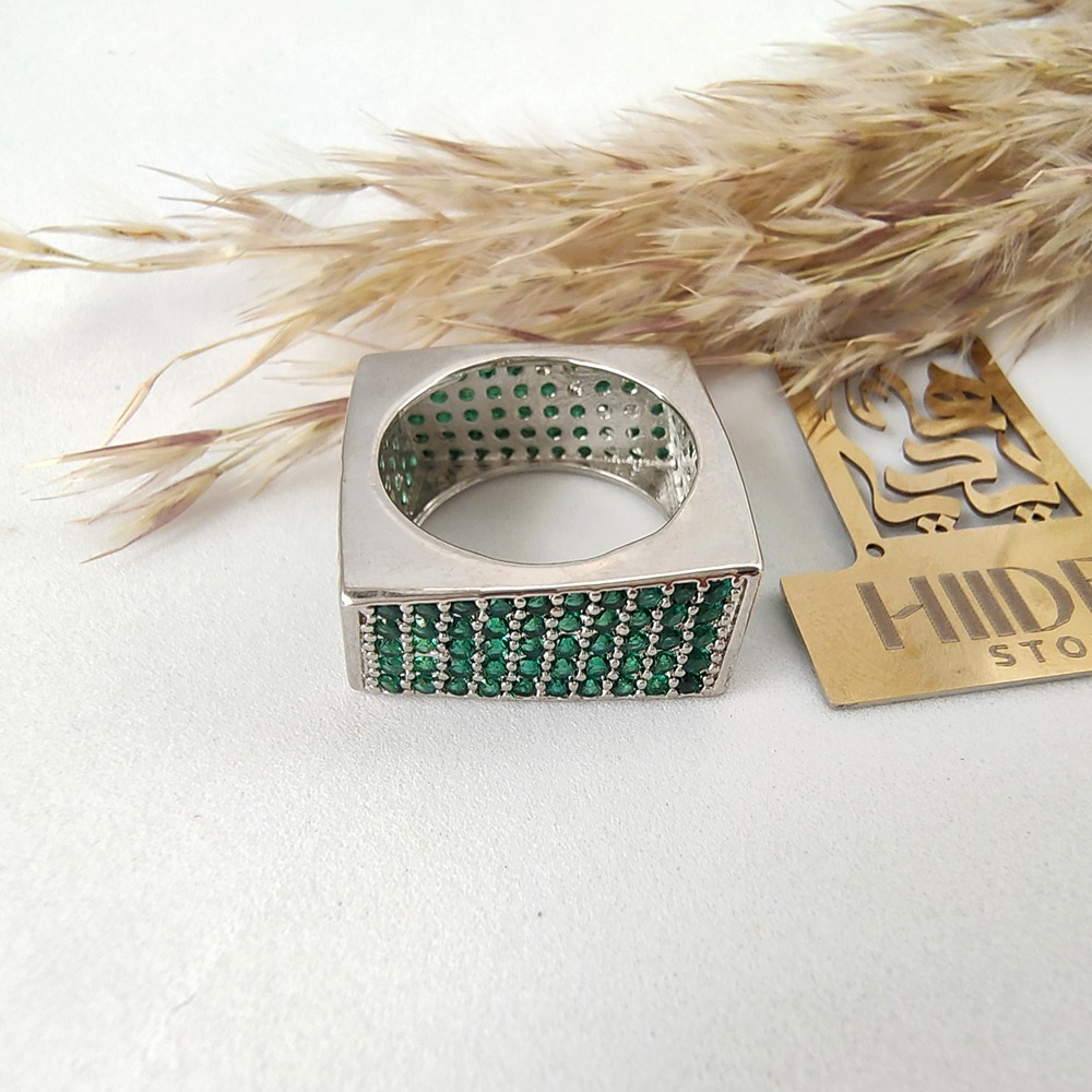 دبلة مربعة ترند سيلفر - الصورة 3