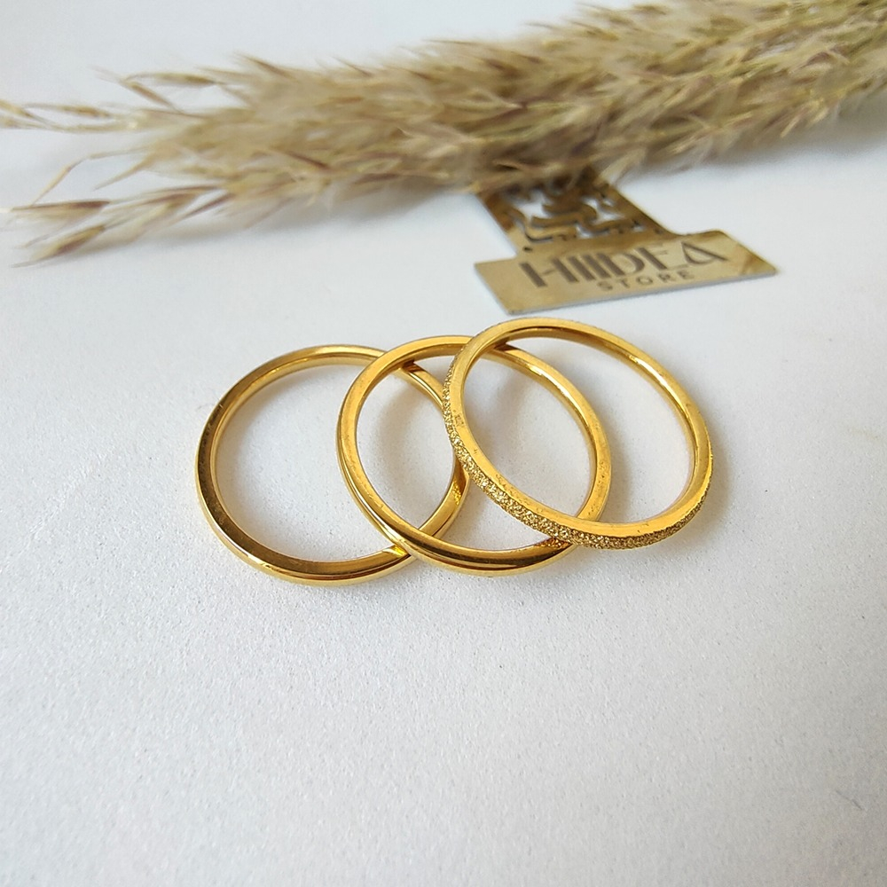 دبلة ستانلس 3حلقات - الصورة 2