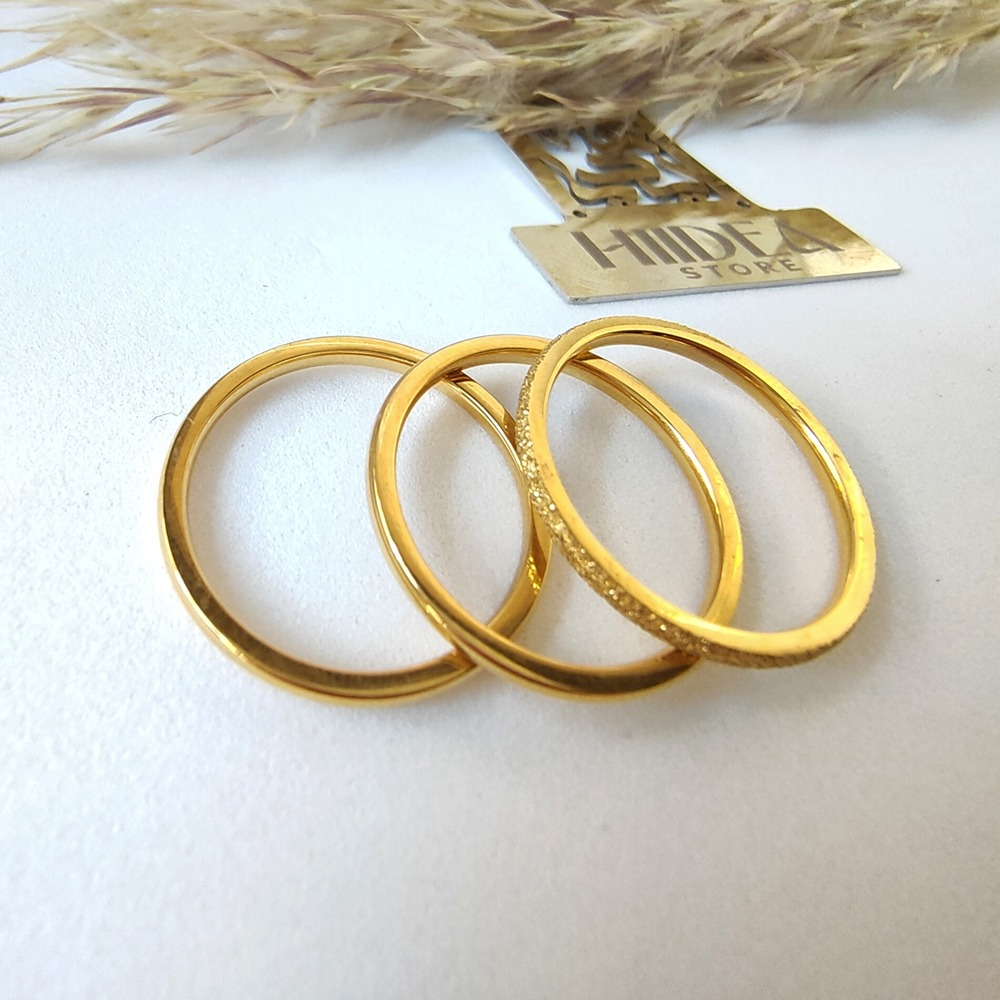 دبلة ستانلس 3حلقات - الصورة 3