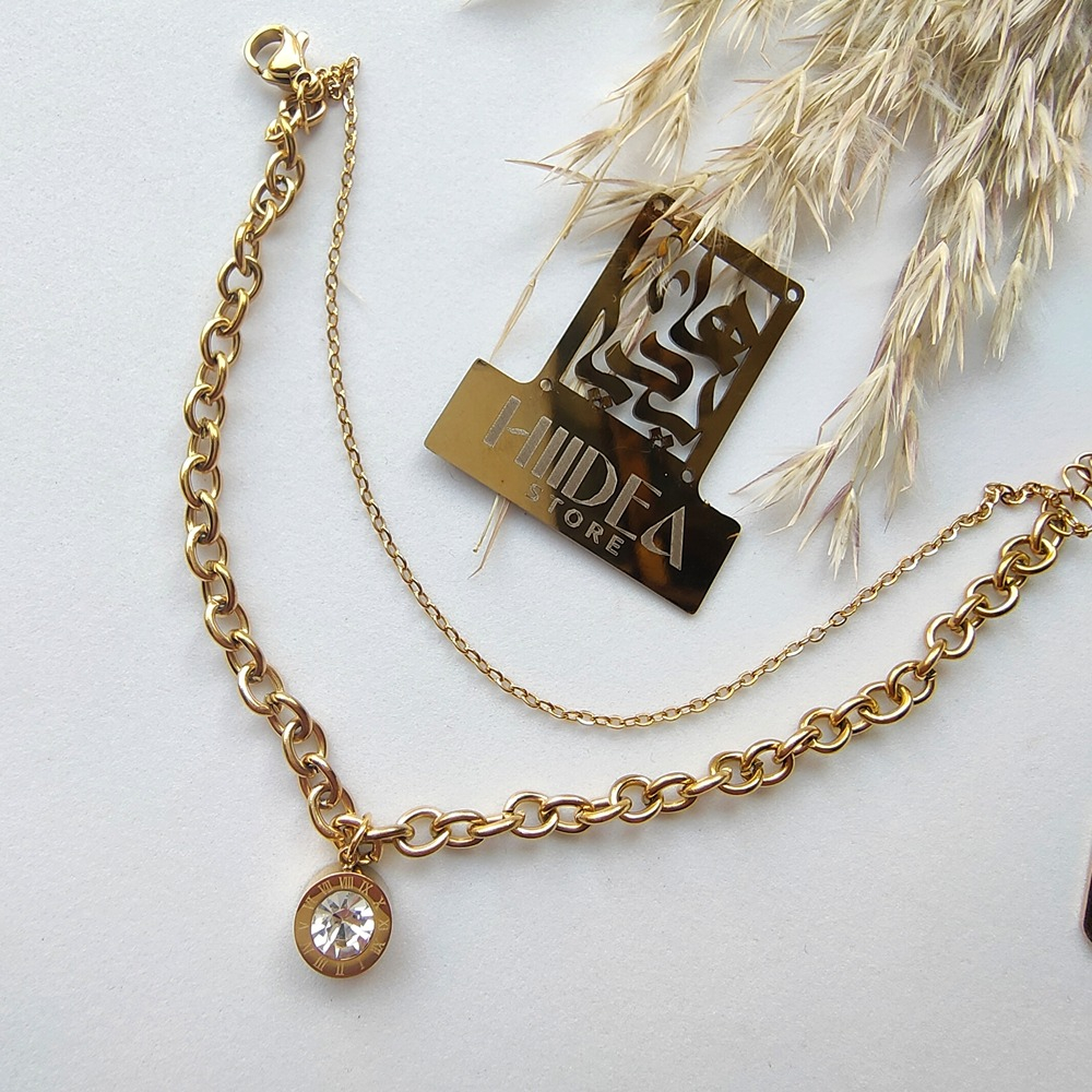 انسيال ستانلس بحجر سيلفر