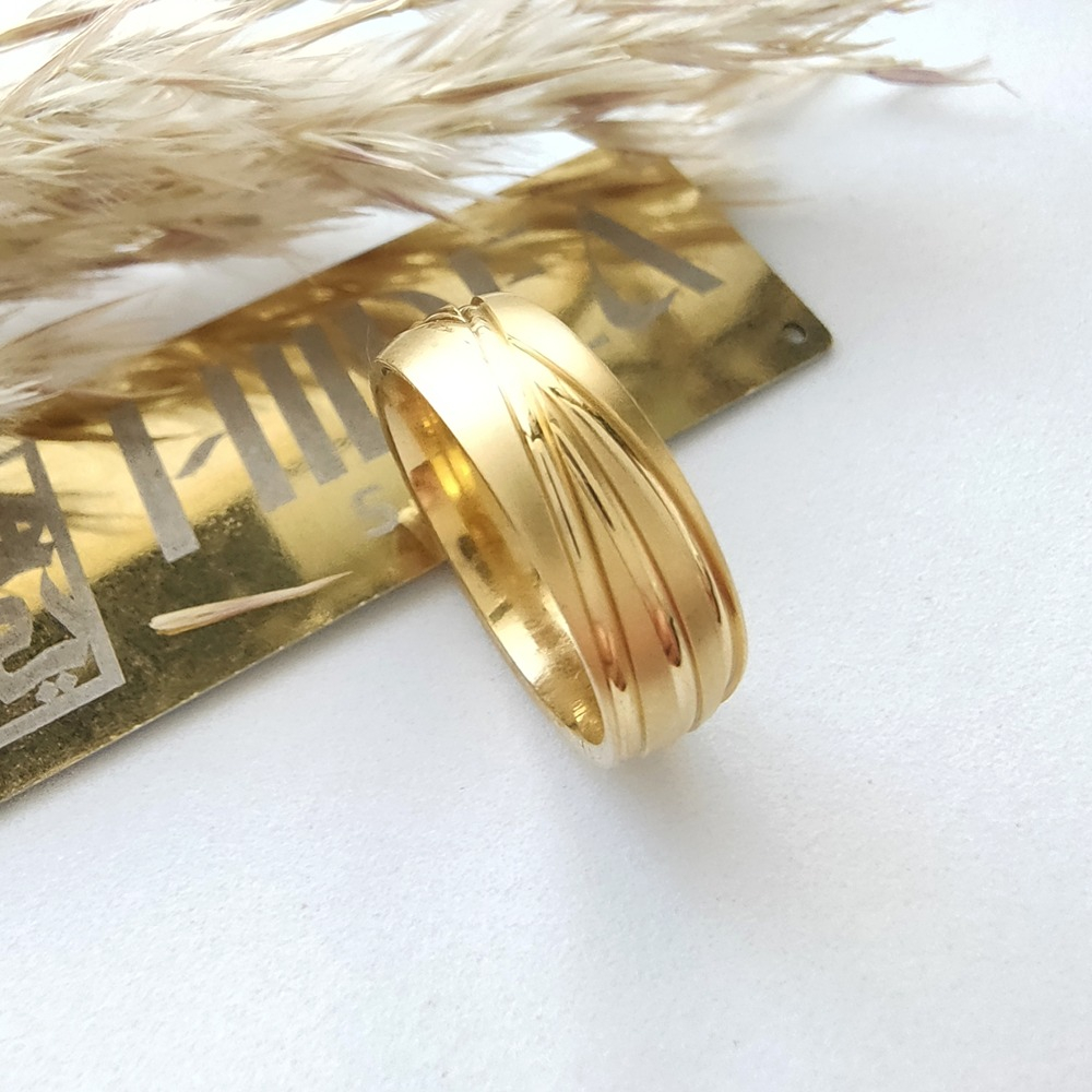 دبلة ستانلس منقوشة