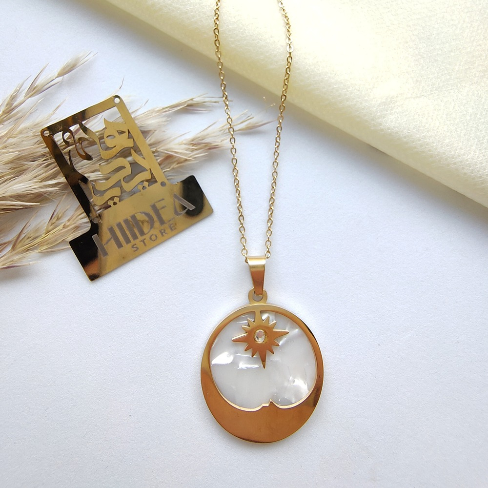 سلسلة ستانلس بحجر أوبال