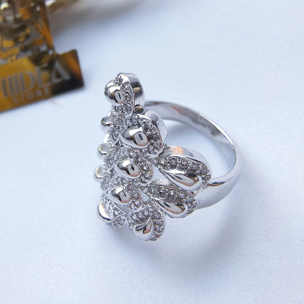 خاتم ريش طاووس سيلفر - الصورة 3