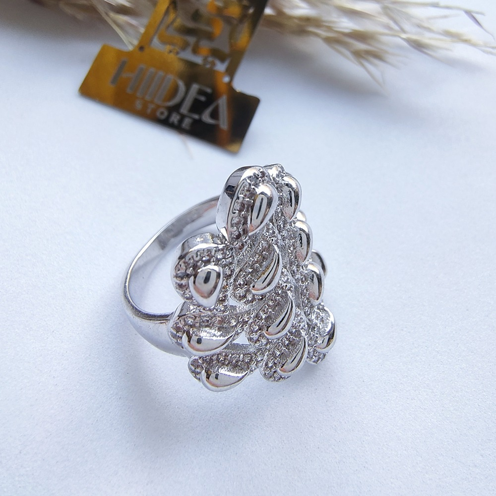 خاتم ريش طاووس سيلفر - الصورة 2