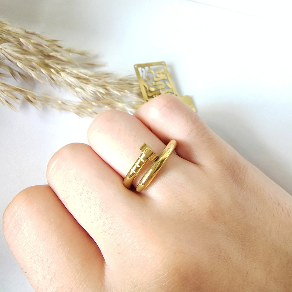 خاتم ستانلس مسمار - الصورة 3