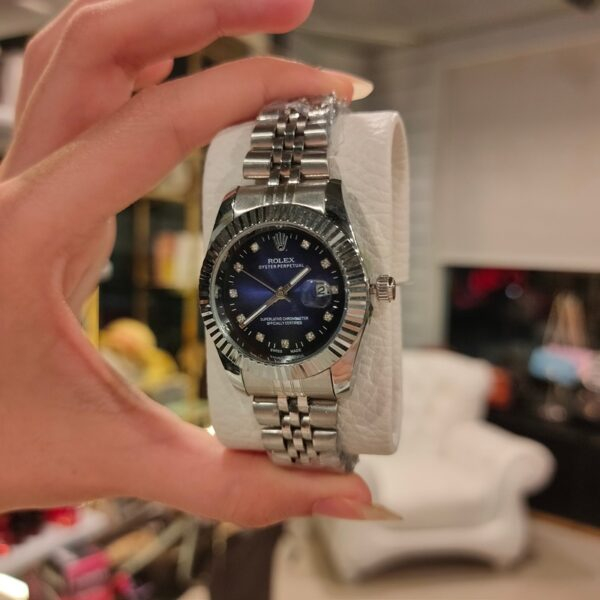 ساعة Rolex هاي كوبي مرصعة بفصوص كريستال 30ملل - Image 3