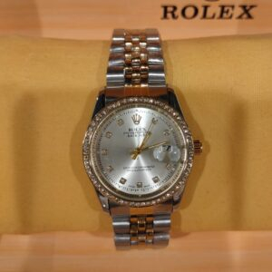 ساعة Rolex هاي كوبي مرصعة بفصوص كريستال 36ملل