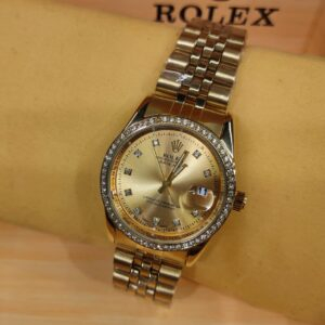 ساعة Rolex هاي كوبي مرصعة بفصوص كريستال 36ملل