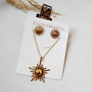 طقم ستانلس (كوليه + حلق)