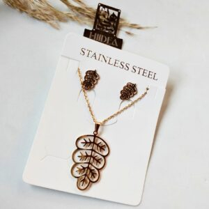 طقم ستانلس (كوليه + حلق)