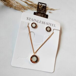 طقم ستانلس (كوليه + حلق)