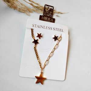 طقم ستانلس (كوليه + حلق)