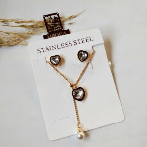 طقم ستانلس (كوليه + حلق)