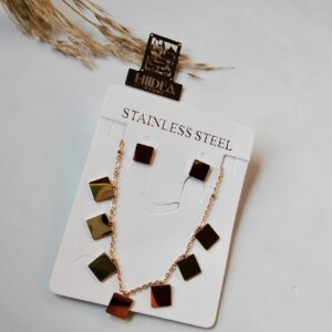 طقم ستانلس (كوليه + حلق)