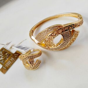 طقم (اسورة + خاتم )كوبي لاذوردي