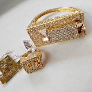 طقم (اسورة + خاتم )كوبي لاذوردي