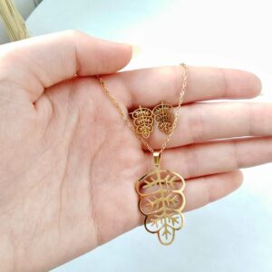 طقم ستانلس (كوليه + حلق)