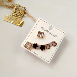 كارت حلق ستانلس 6قطع