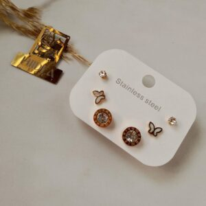 كارت حلق ستانلس 6قطع