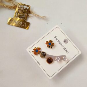 كارت حلق ستانلس 6قطع