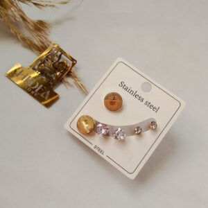 كارت حلق ستانلس 6قطع