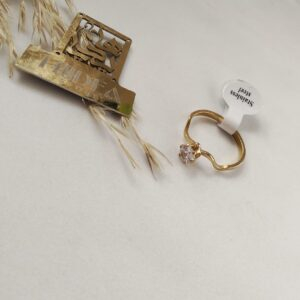 خاتم ستانلس ترندي بفص