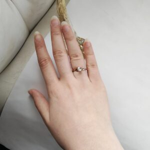 خاتم ستانلس ترندي بفص