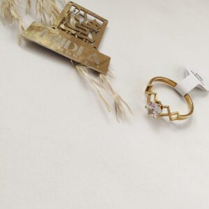 خاتم ستانلس ترندي بفص