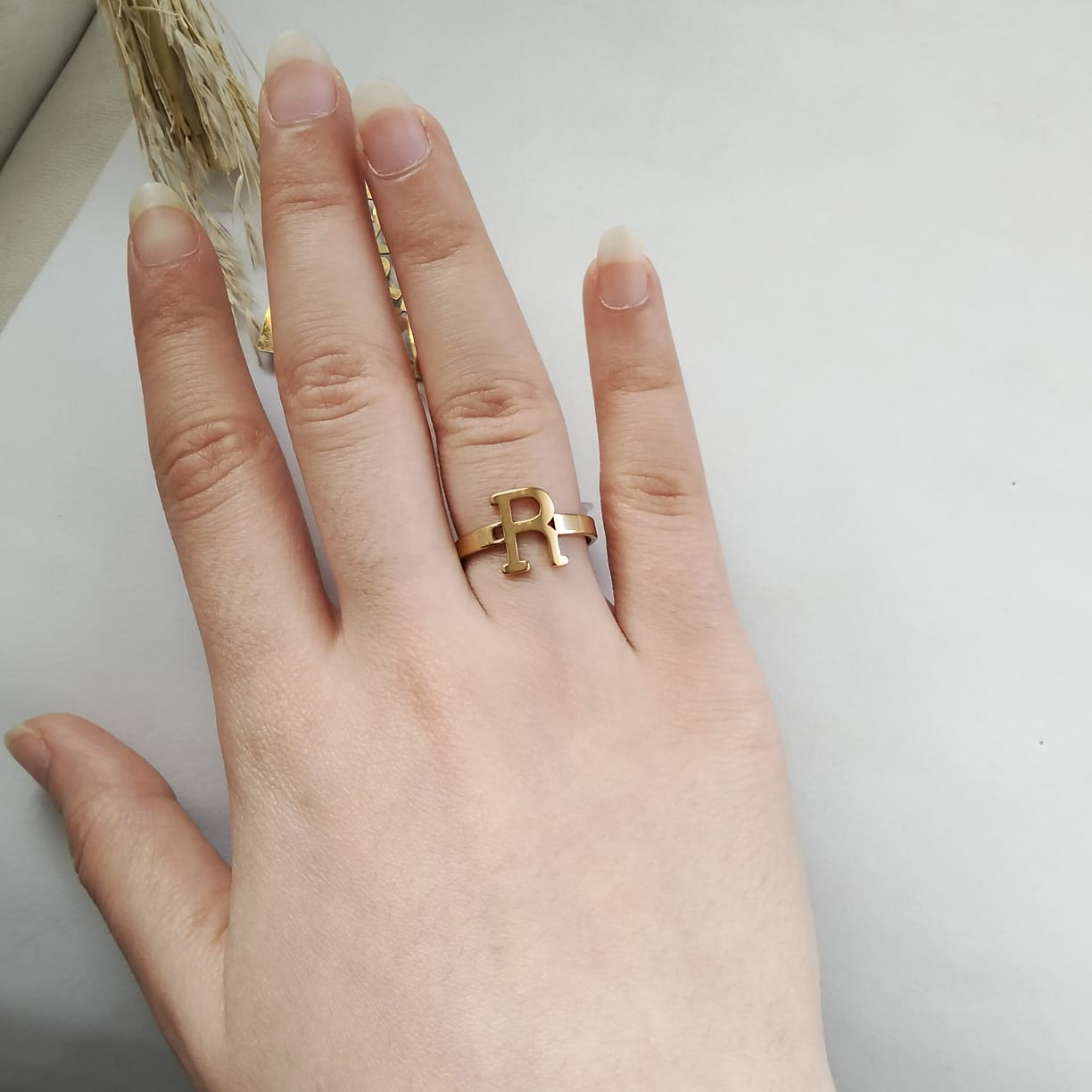 خاتم ستانلس حرفr - الصورة 2