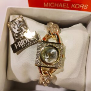 ساعة MK هاي كوبي مرصعة بفصوص كريستال