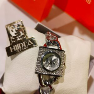 ساعة MK هاي كوبي مرصعة بفصوص كريستال